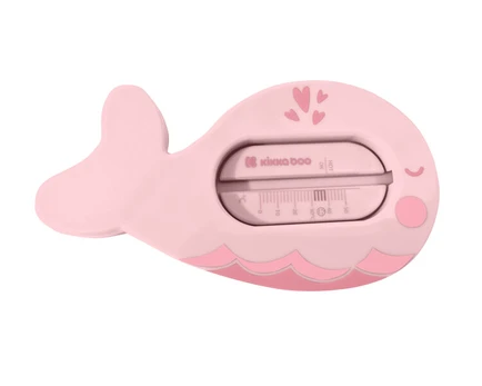 Vonios termometras Kikka Boo Whale Pink