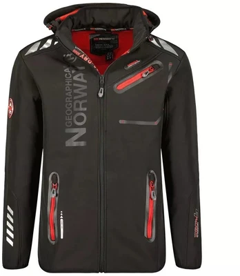 Geographical Norway Softshell striukė Royaute DB 068 M WY2000H/GN/Juodas / Raudona