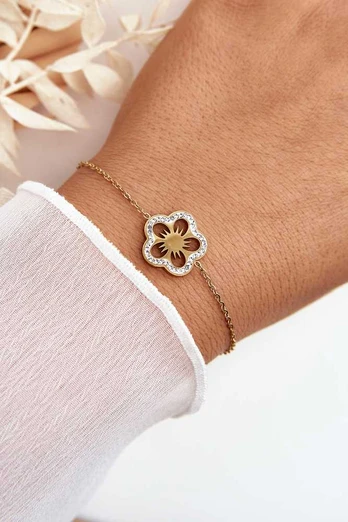 Glam Chic Moteriška apyrankė su gėle