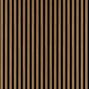Akustinė dailylentė SoDec 2700x300 6L ST R2 black/light oak