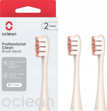 DANTŲ ŠEPETELIO ANTGALIAI Oclean, P1C8, 2 vnt, Golden