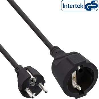 Kabelis zasilający InLine® maitinimo prailginimo kabelis Type F juodas 20m