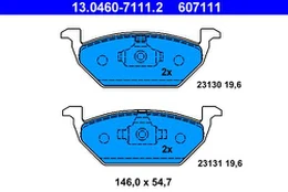 ATE 13.0460-7111.2 Brake pad set kaina