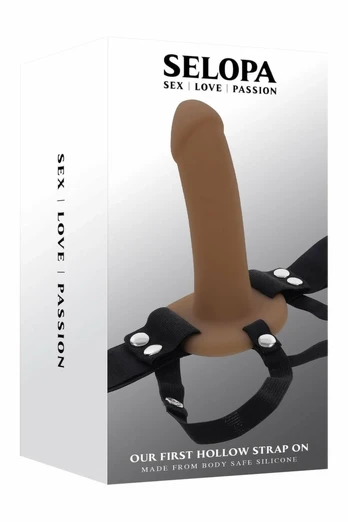 SELOPA Our First Hollow Strap-On Dark 6" Adjustable Harness System