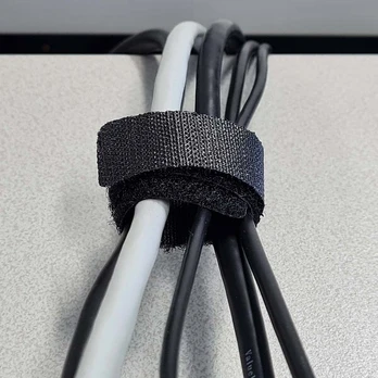Kabelio tvirtinimas Velcro 20mm x 175mm, juodas, 6vnt