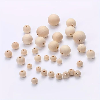 Mediniai karoliukai, 14mm150pcs