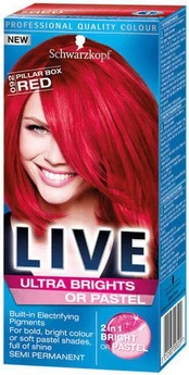 Schwarzkopf LIVE 92 HOT Raudonas