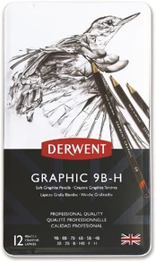 Derwent Graphic blyanter 12 stk sæt "soft" kaina