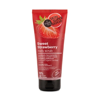 ORGANIC SHOP SWEET STRAWBERRY kūno šveitiklis, 200 ml