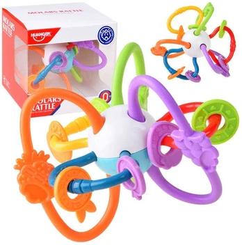 Sensory teether for a baby rattle ZA4309