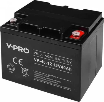 VOL AKUMULIATORIUS 12V/40AH-VPRO