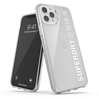 SuperDry Snap iPhone 11 Pro Max Clear Ca se /Baltas 41580