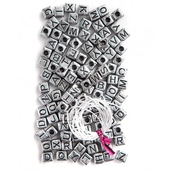 Karoliukai DallPrint Letters 11CRGRKO-020, sidabro
