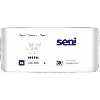 SENI sauskelnės Classic Basic XL, 30 vnt.