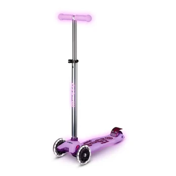 Paspirtukas Micro Maxi Deluxe Glow LED Luminous Purple