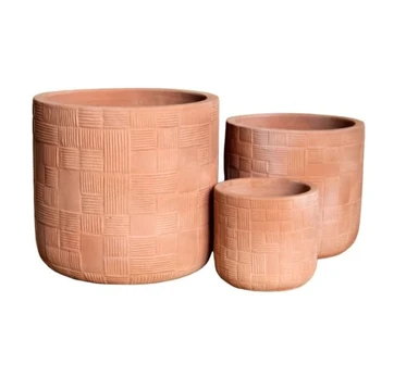 Vazonas Domoletti TC.5522.030, keramika/molis, Ø 30 cm, rudas