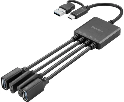 Sandberg USB-C/A to 2A+2C Splitter