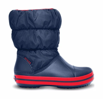 Crocs™ Kids’ Winter Puff Boot Dark blue/Red - 23