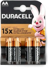 Duracell Duralock AA 1.5V 4vnt. kaina