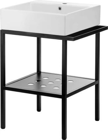 Standing bathroom console with washbasin - 66.5x50 cm