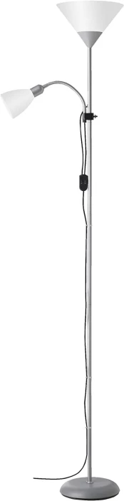 Toršeras G.LUX ALTA SILVER, 1 x E27 + 1 x E14, pilkos sp., 178 cm kaina