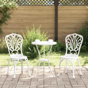 Sodo Bistro Rinkinys 3 pcs Balta Aliuminis