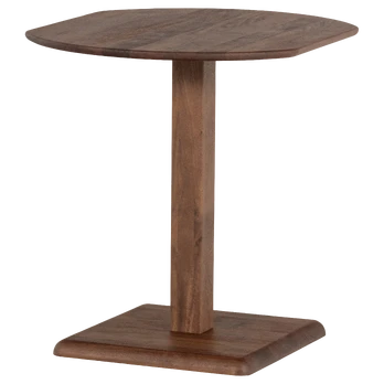 Bistro stalas Feno, 76 x 67 x 79 cm, mango medis, ruda