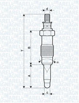 Kaitinimo žvakė MAGNETI MARELLI 062583003304