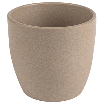 Gėlių vazonas Domoletti Emi, keramika, rudas