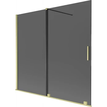 Vonios sienelė Mexen Velar, 170 x 150 cm, Brushed gold/Graphite