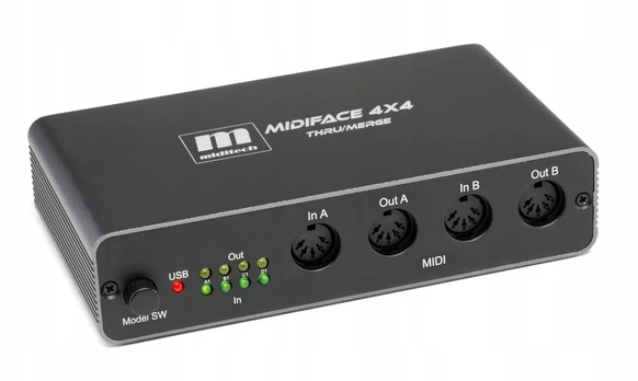 MIDITECH MIDIFACE 4x4 Thru/ Merge - Interfejs MIDI/USB