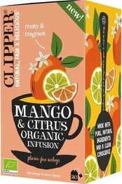 Clipper Clipper - Mango & Citrus Organic Infusion - Arbata 20 maišelių