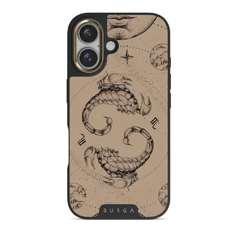 Scorpio - iPhone 16 Case, Elite Dark (MagSafe) / Gold / Beige