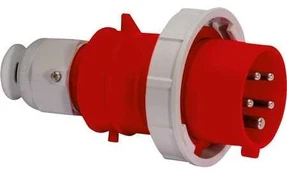 BALS CEE Stikprop H6 400V 32A 5 polet Rød, Multigrip, Quick-Connect TE-Plus stik. IP67, polyamid