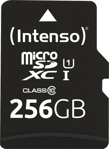 Intenso microSD 256GB UHS-I Perf CL10| Performance Class 10