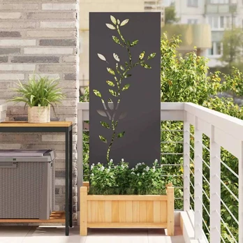 Sodo dekoratyvinis skydas Juoda 50 x 140 cm