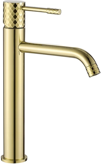 Praustuvo maišytuvas REA Lungo Diamond High, Gold