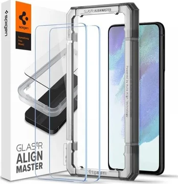[Užsakomoji prekė] Ekrano apsauga skirta Samsung Galaxy S21 FE 5G (set 2) - Spigen Glass.TR Align Master - permatomas FET712