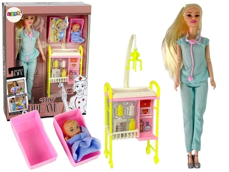 Lėlė su priedais Lean Toys My Dream Doctors Life, 30 cm