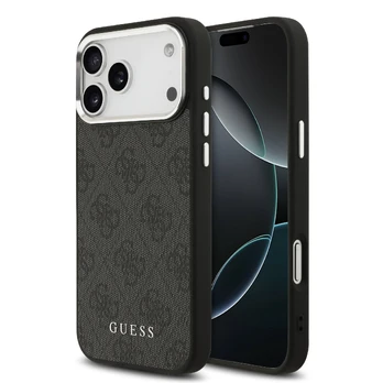 Dėklas Guess 4G MagSafe Apple iPhone 17 Pro Max juodas