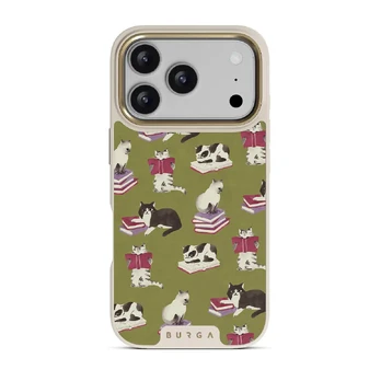 Curious Cat - iPhone 17 Pro Case, Elite Light (MagSafe) / Gold