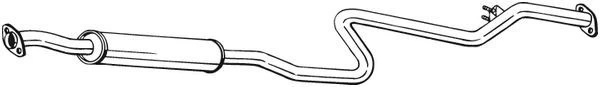 Vidurinis duslintuvas BOSAL 287-399