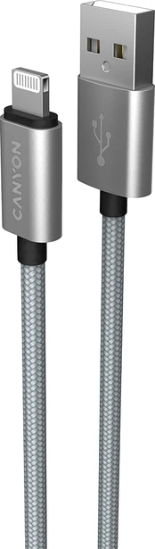 CANYON cable MFI-3 Lightning 12W 1m Grey
