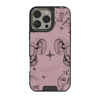 Aries - iPhone 16 Pro Max Case, Elite Dark (MagSafe) / Gunmetal / Pink