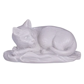 Figūrėlė balta katė 10 cm