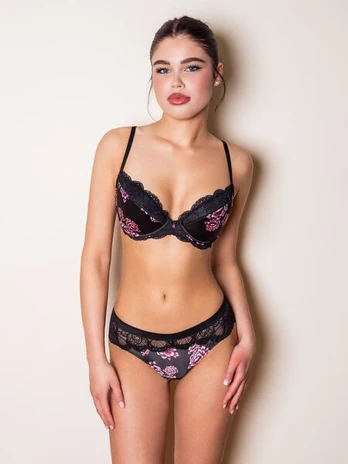 DIVA SHARM - Moteriška liemenėlė 76-108-BLACK_75D, 75D