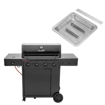Dujinio grilio Char-Broil Essential 4G rinkinys su anglių dėklu
