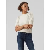 Vero Moda Megztinis Doffy 10278313 Écru Regular Fit