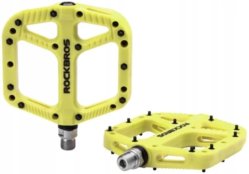 Rockbros platforminiai pedalai, geltoni