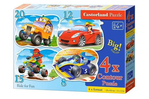Castorland Dėlionė 55 vnt. - Transporto priemonės